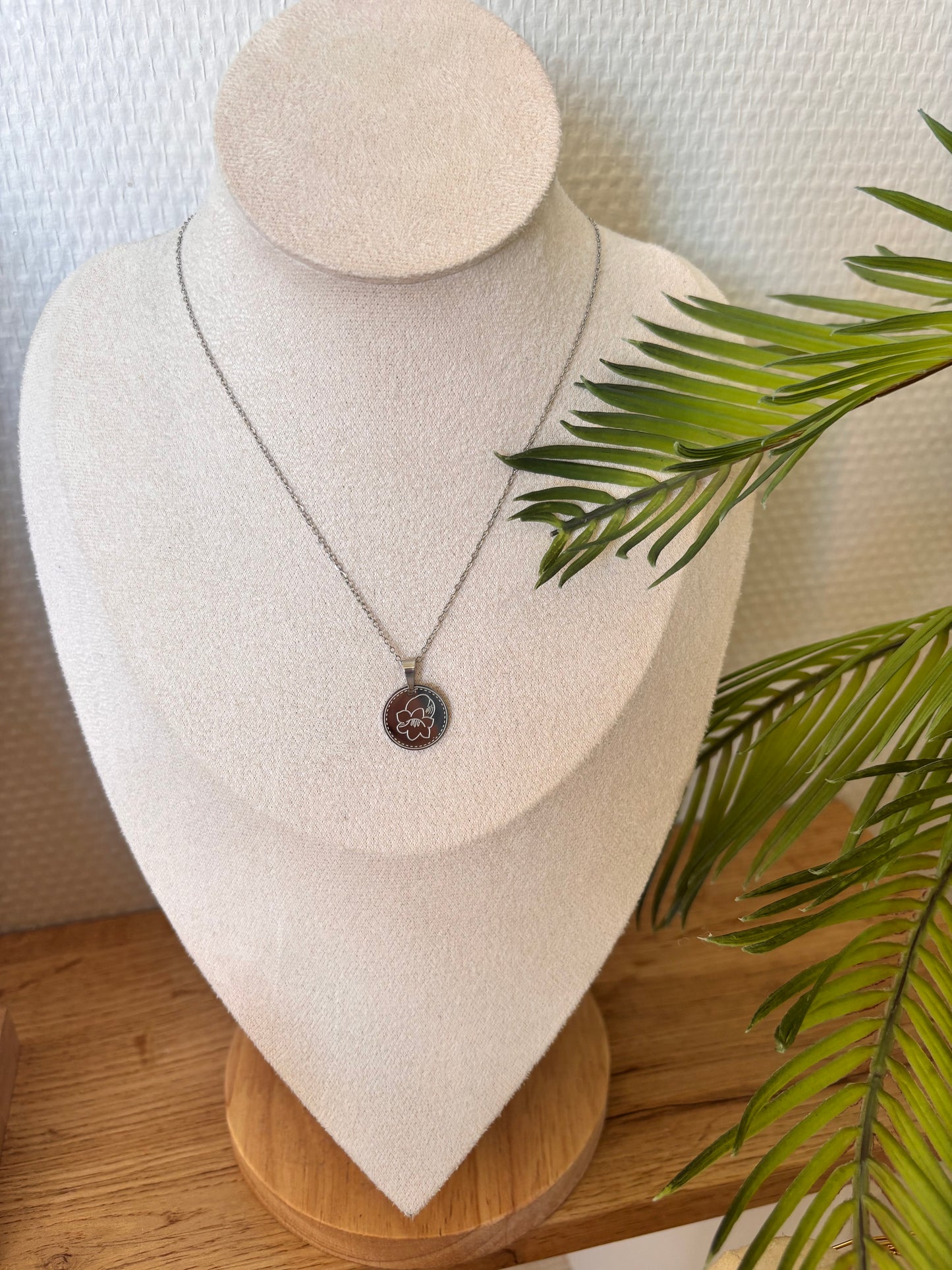 Collier de naissance Mai/Muguet argent