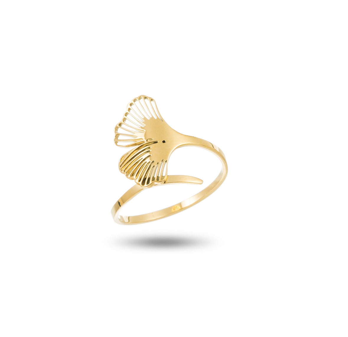 Bague Ginkgo délicat