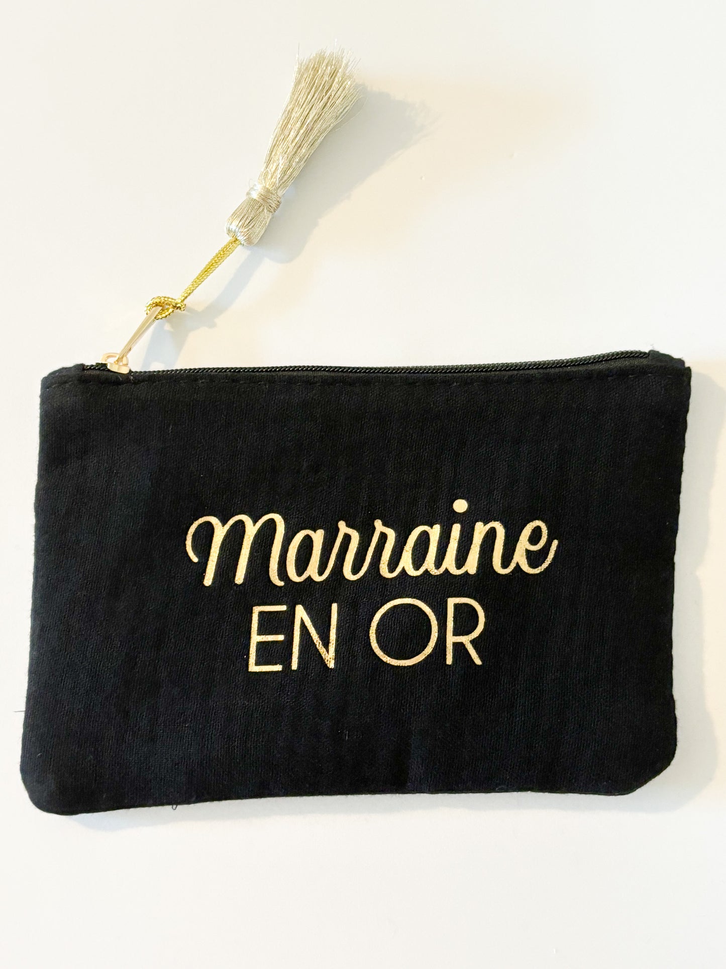 Pochette Marraine en or