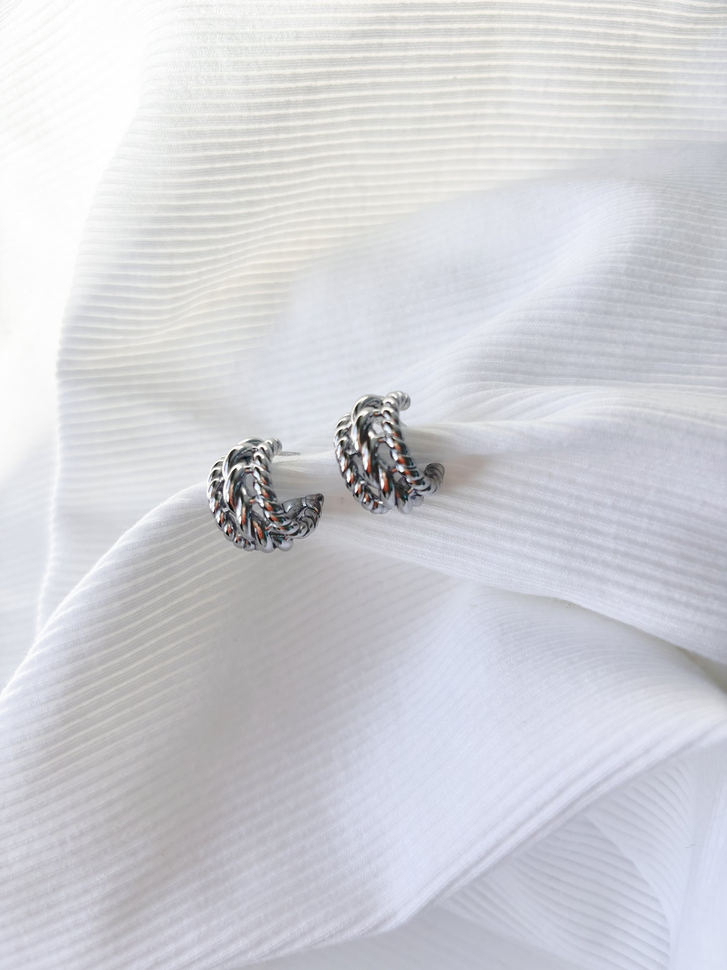 Boucle d’oreille Créole Marine