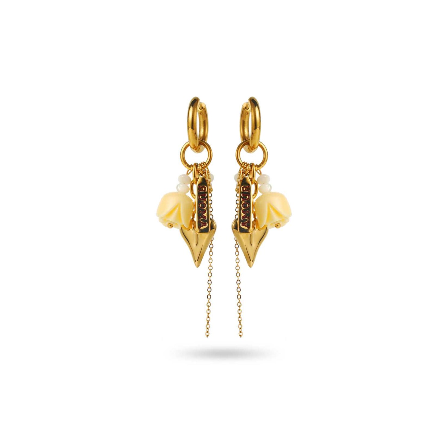 Boucle d'oreille Fleur d'amour