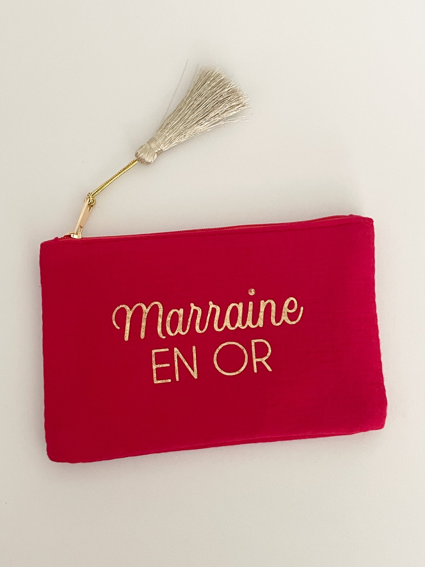 Pochette Marraine en or