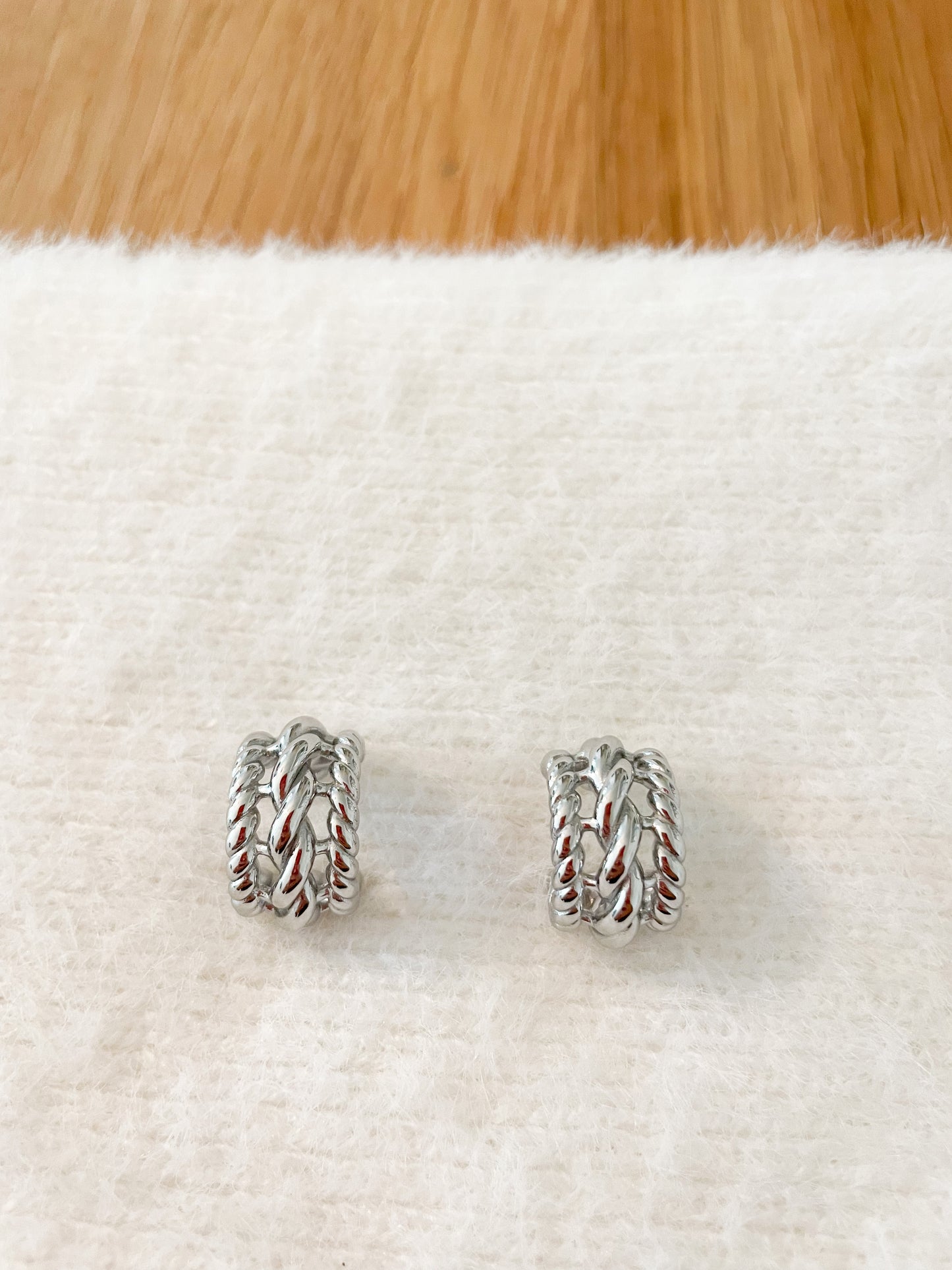 Boucle d’oreille Créole Marine