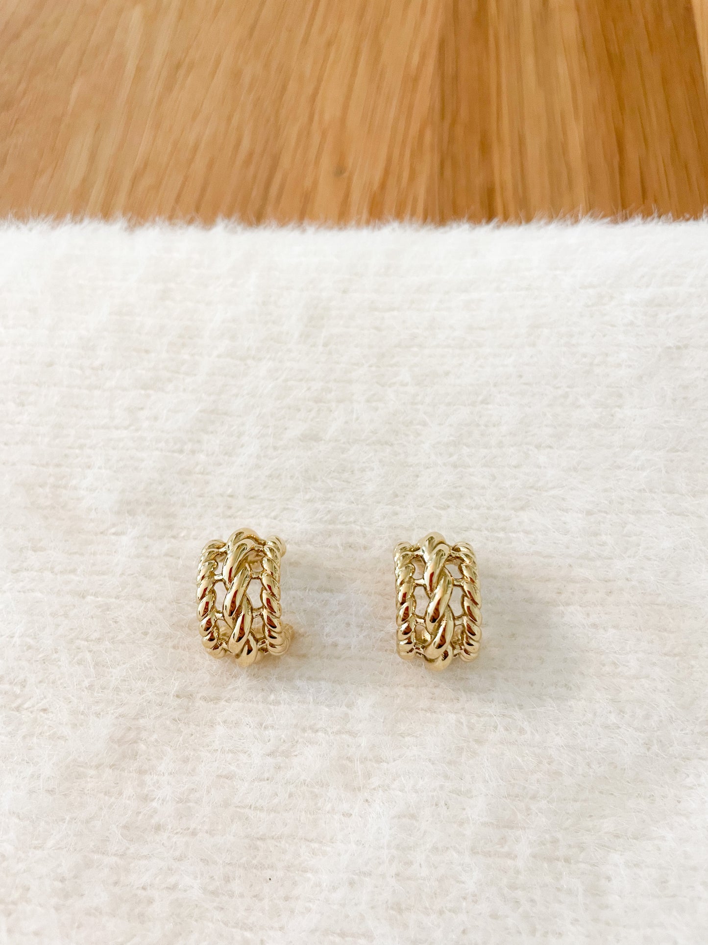 Boucle d’oreille Créole Marine