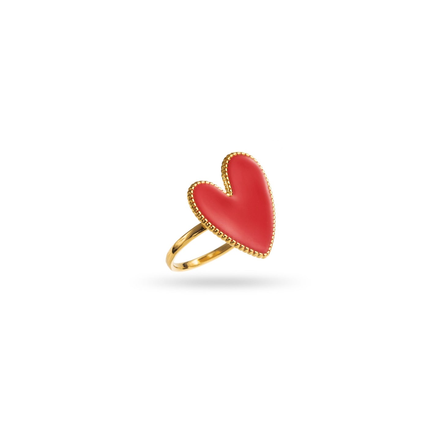 Bague Grand Coeur (rouge ou blanc)