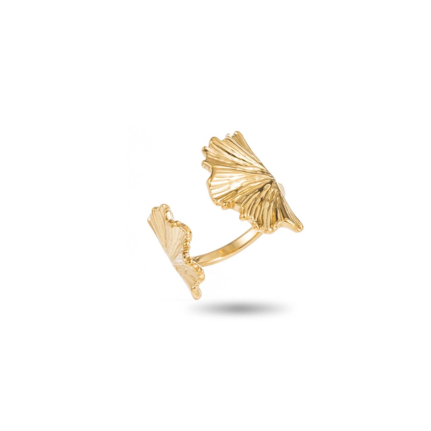 Bague Ginkgo Double