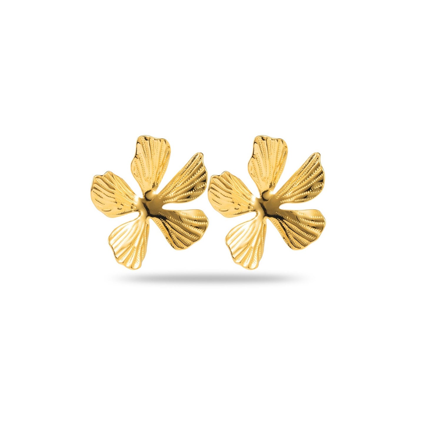 Boucle d'oreille Fleur cinq pétales