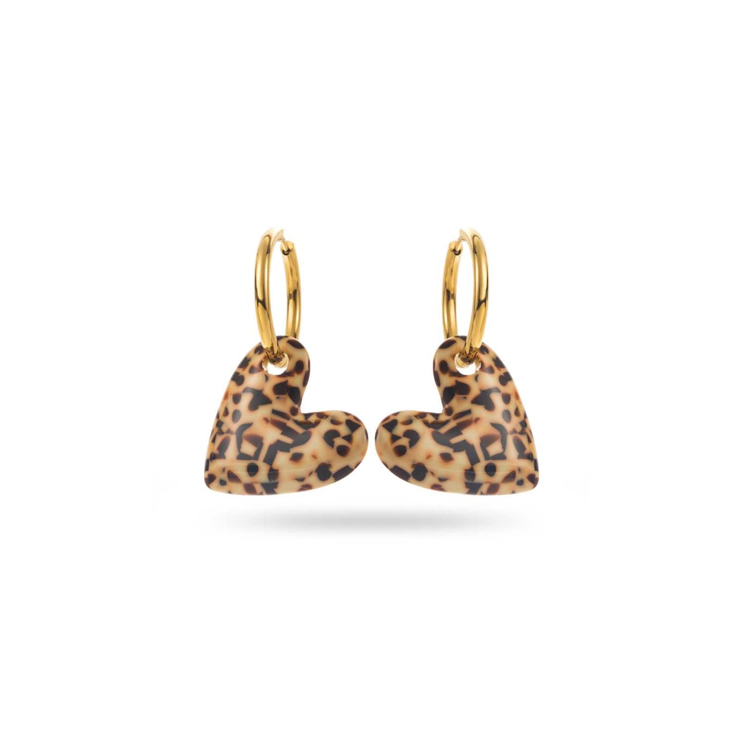Boucle d'oreille Créole coeur