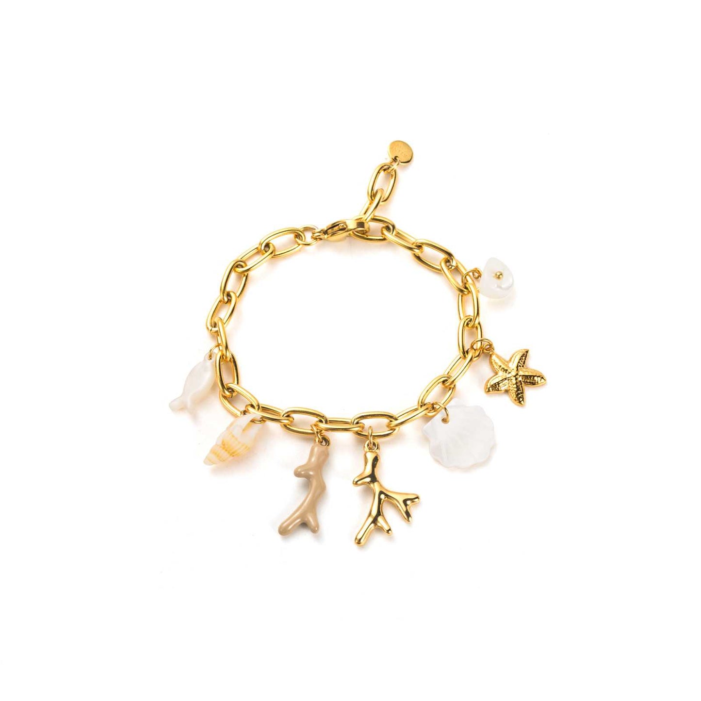 Bracelet Breloque corail