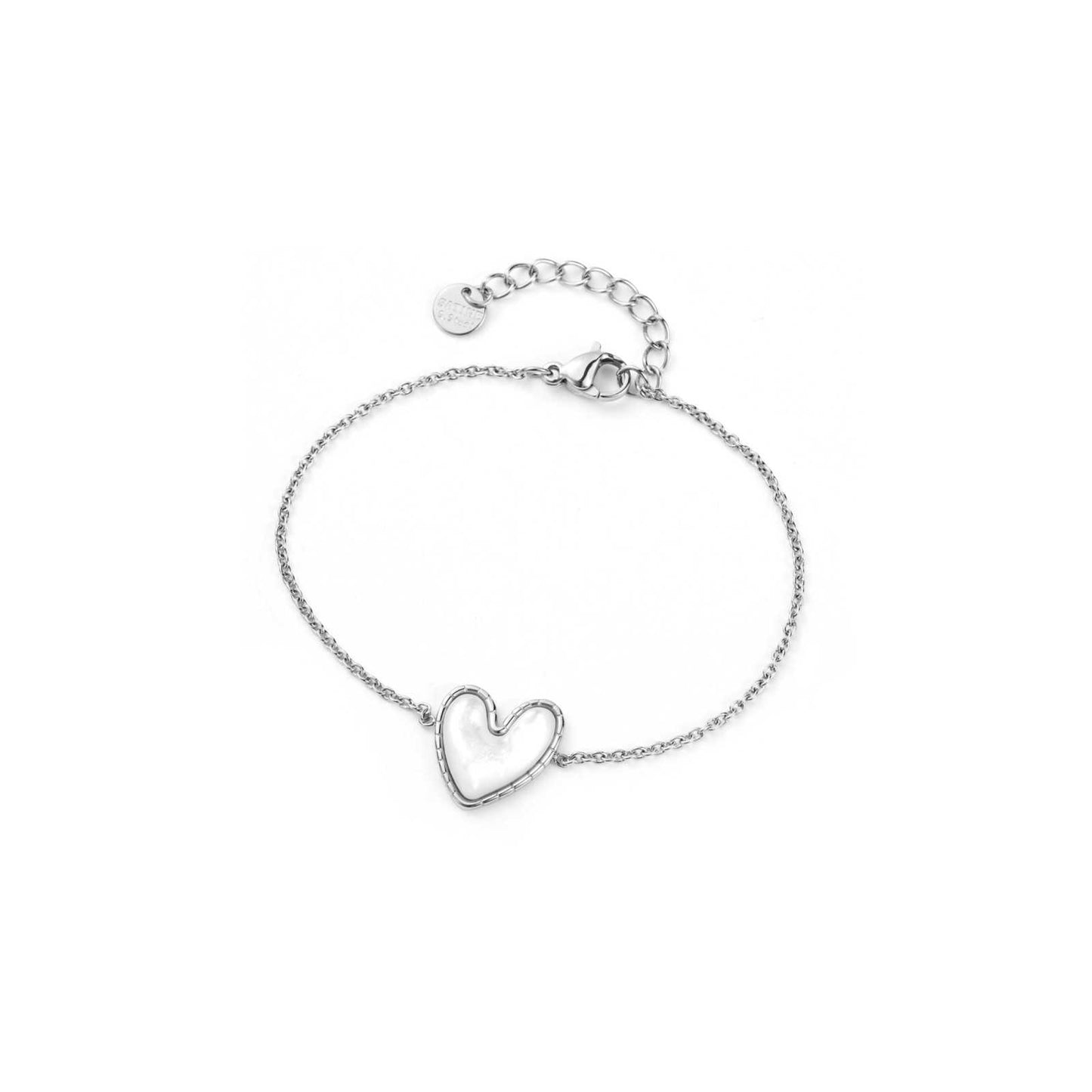 Bracelet Un petit coeur blanc