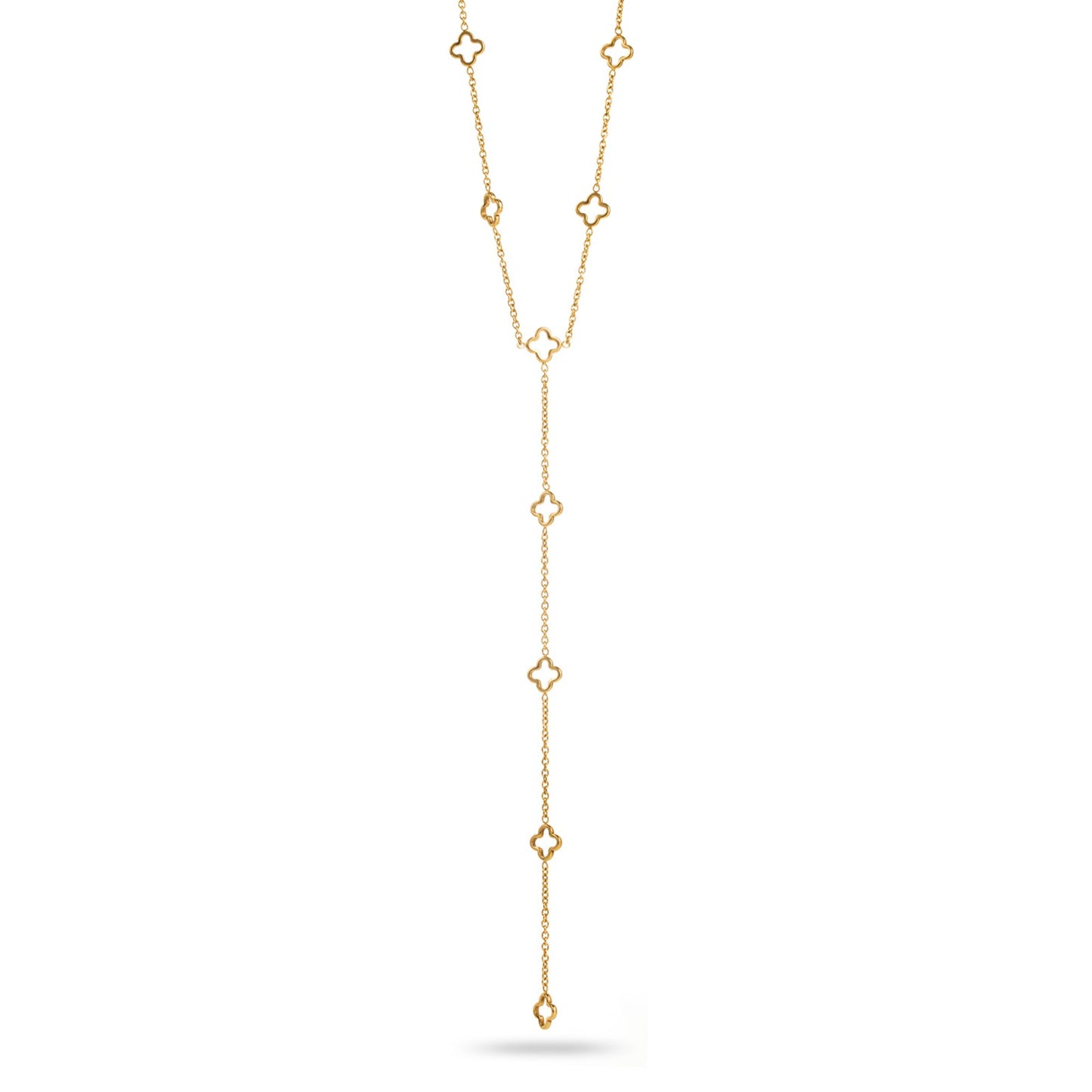 Collier en Y trèfles ouverts
