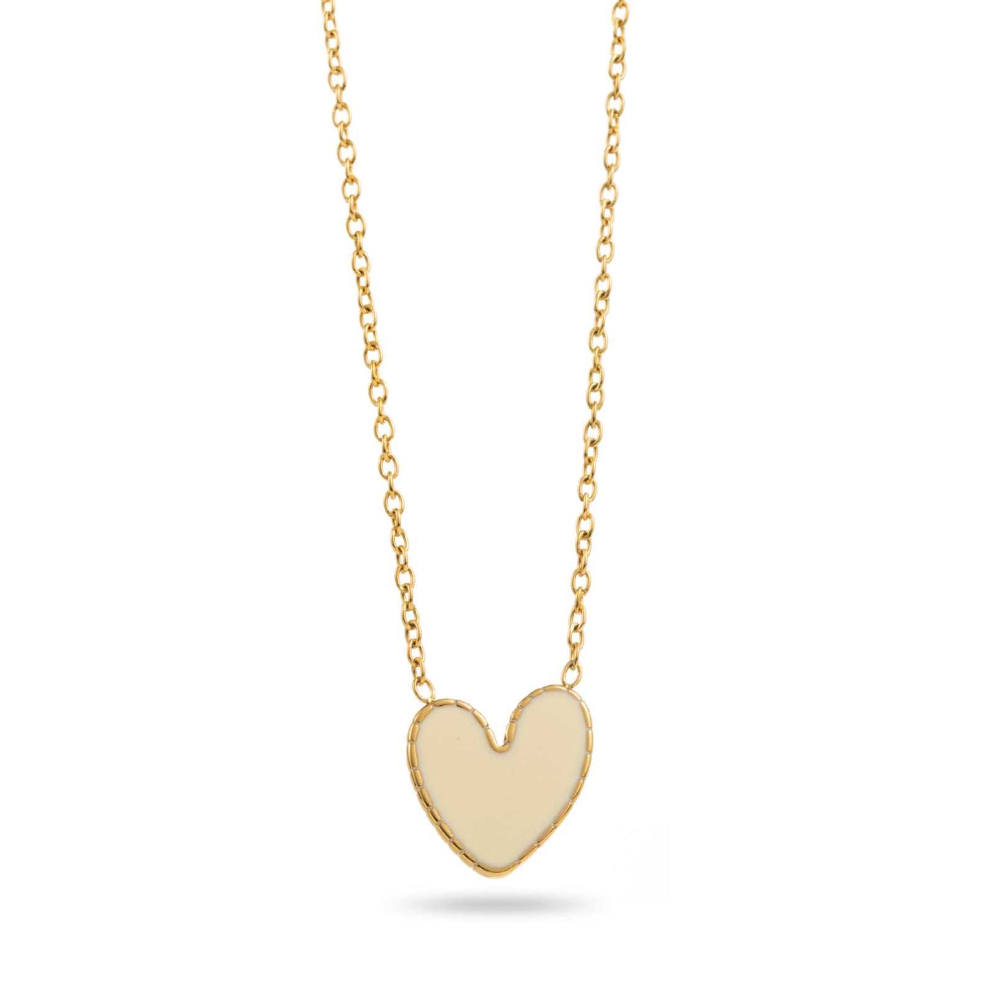 Collier Coeur Blanc