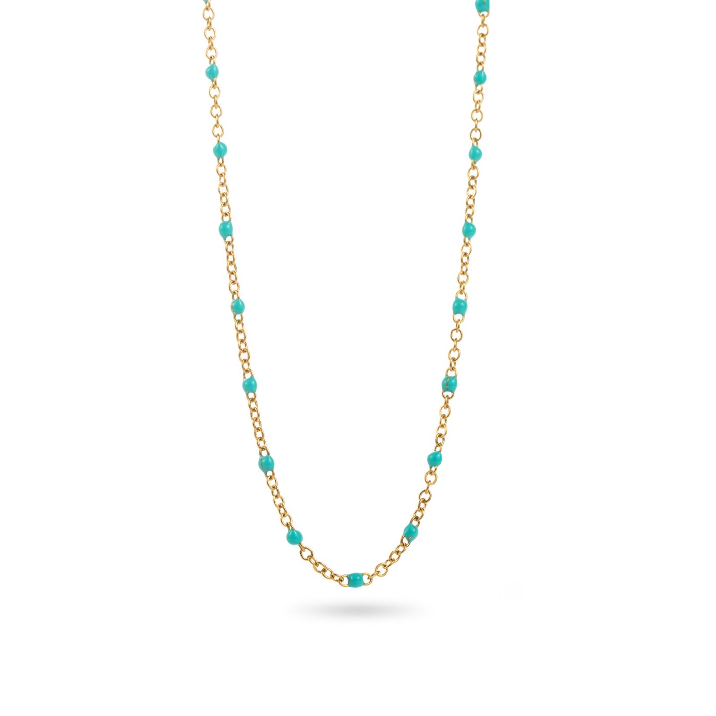 Collier Mimi ( noir , bleu turquoise , ou blanc )