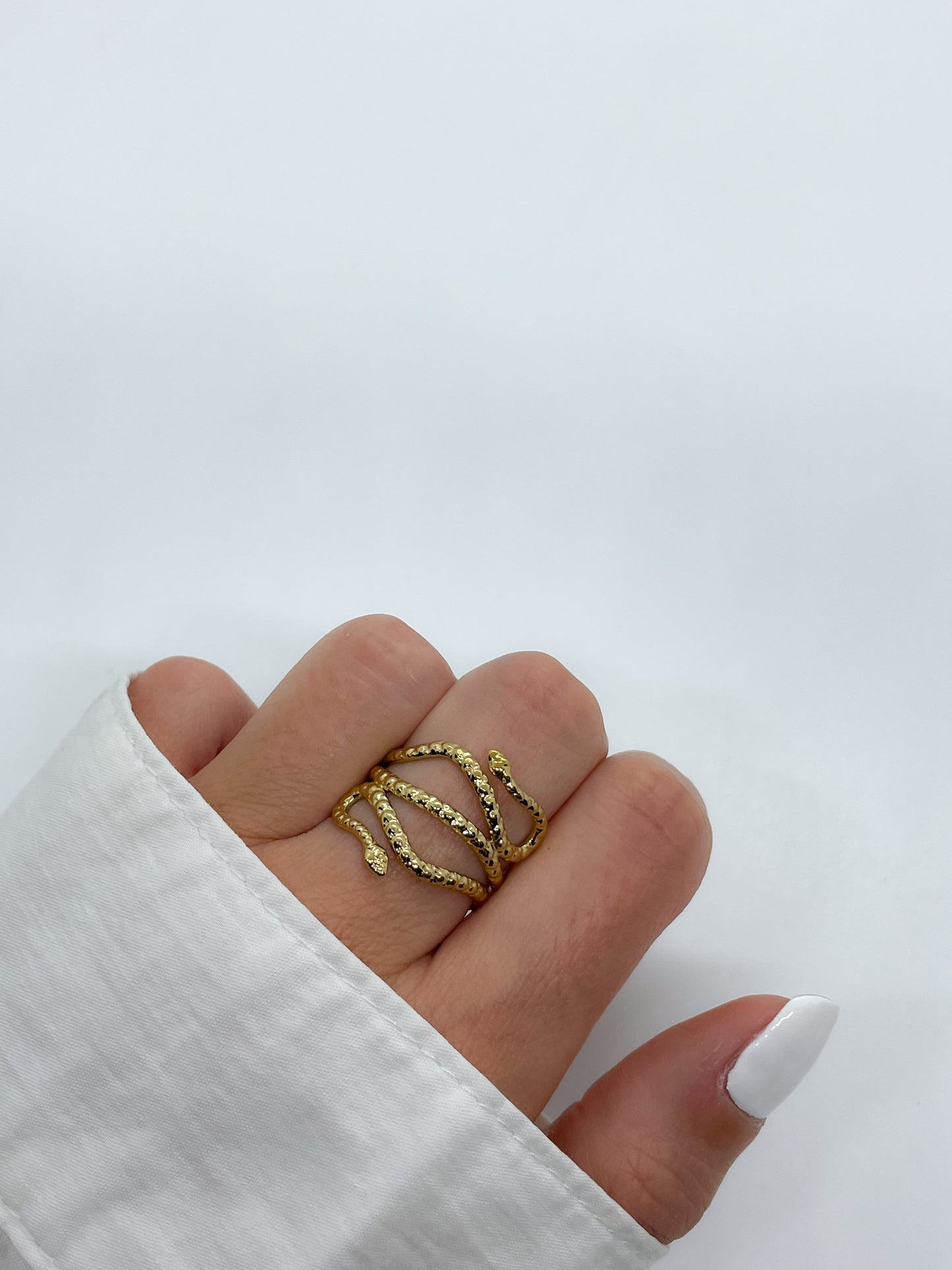 Bague Serpent Deux Têtes