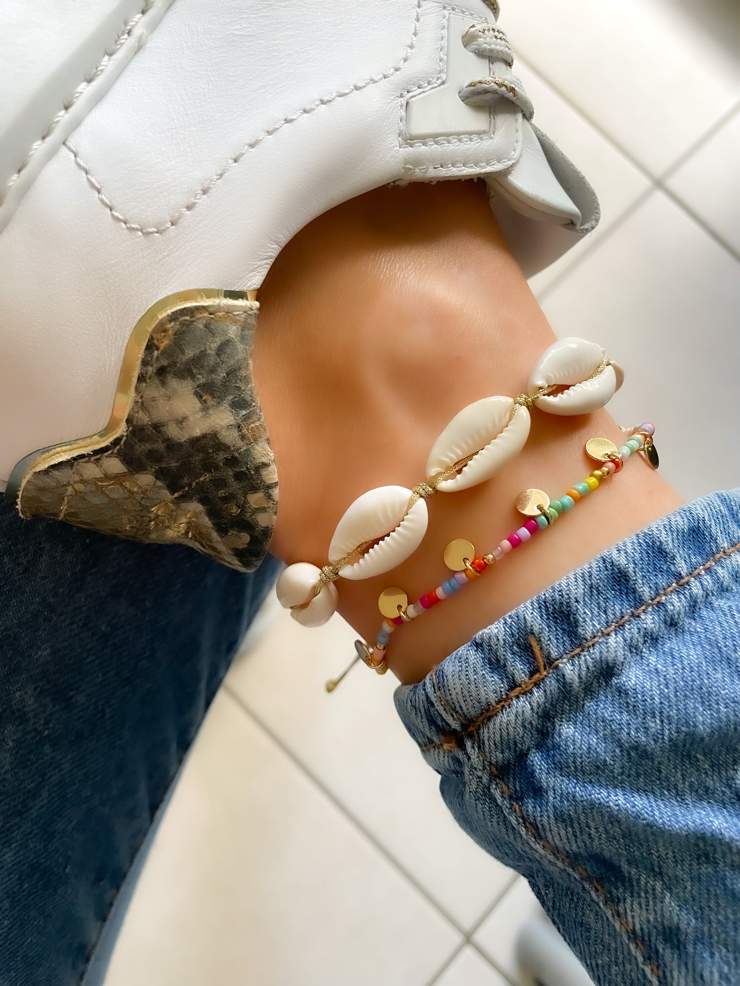 Chaine de cheville Coquillage