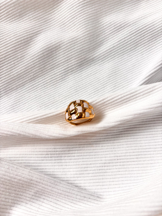 Bague Damier