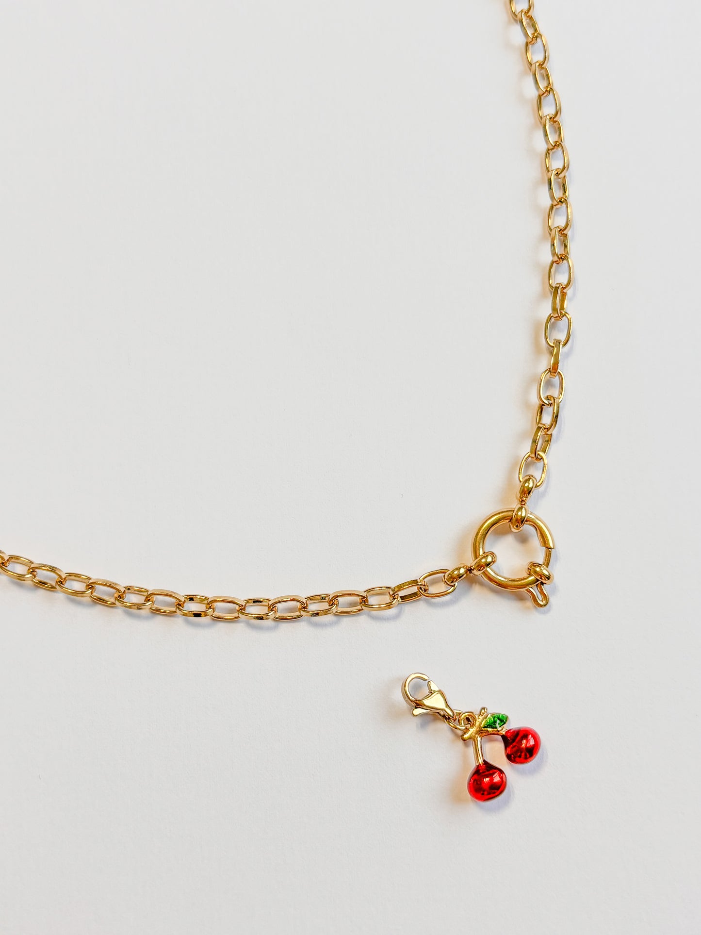 Collier Charm maille vénitienne, fermoir bouée