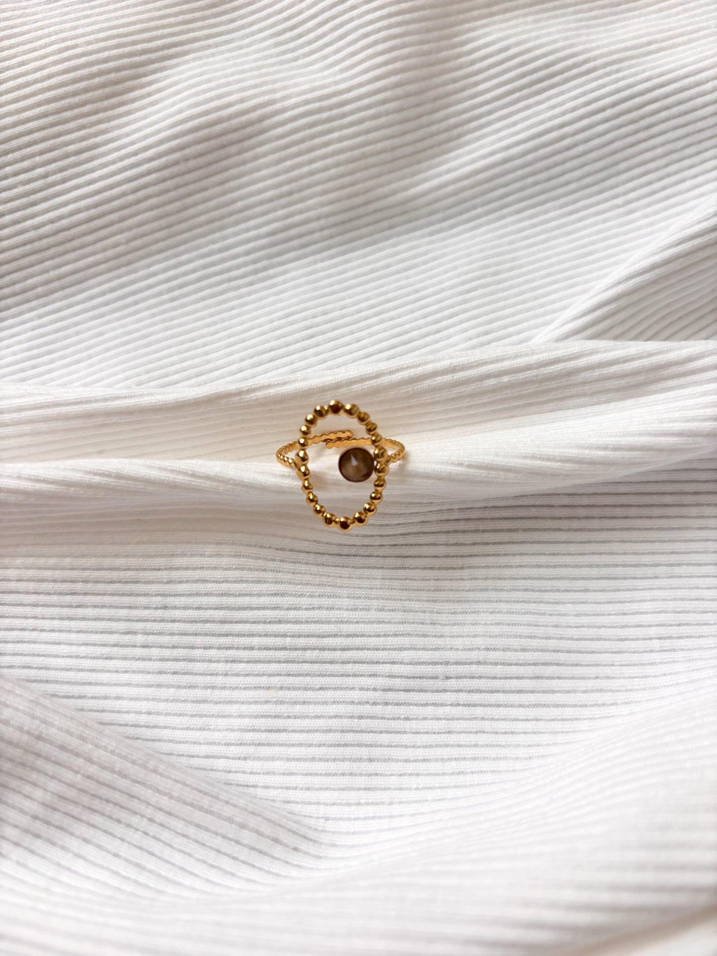 Bague Ovale à strass