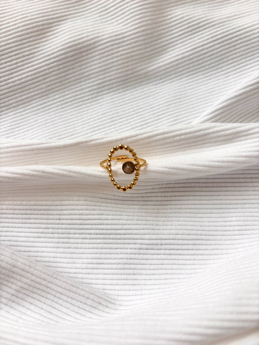 Bague Ovale à strass