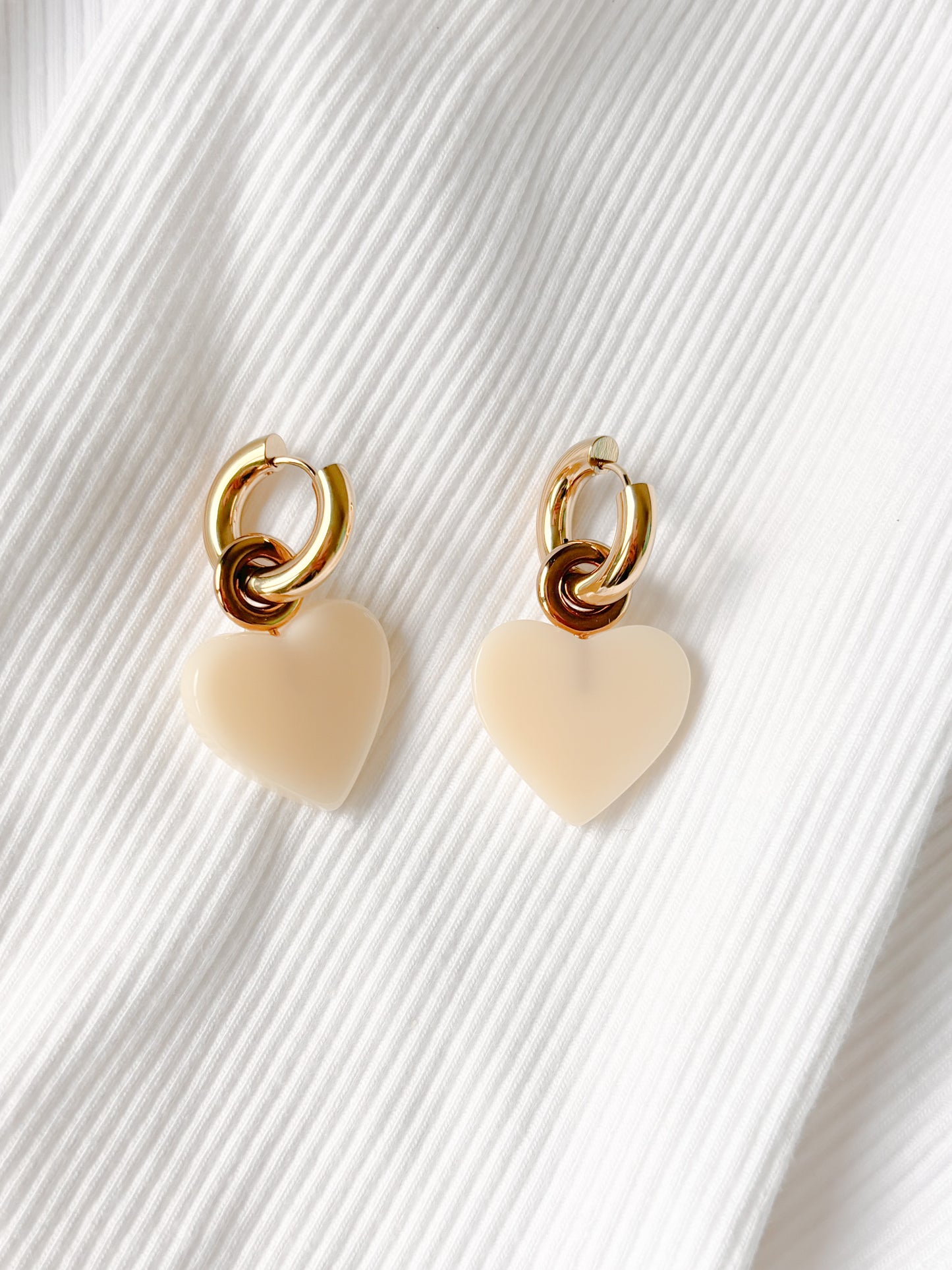 Boucle d'Oreille Créole Coeur Léo