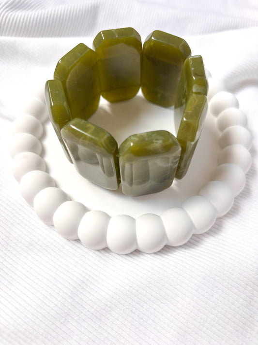 Bracelet Bohème kaki