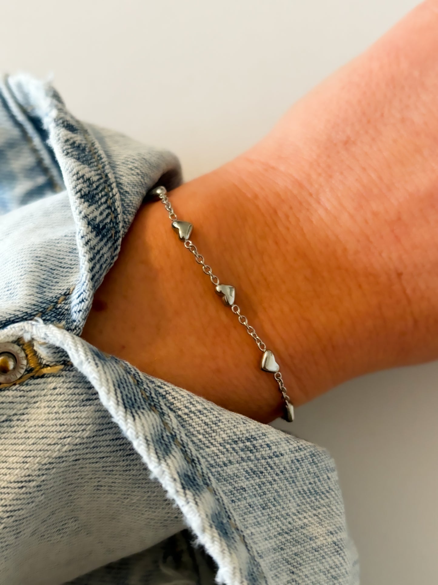 Bracelet Farandole petits coeurs