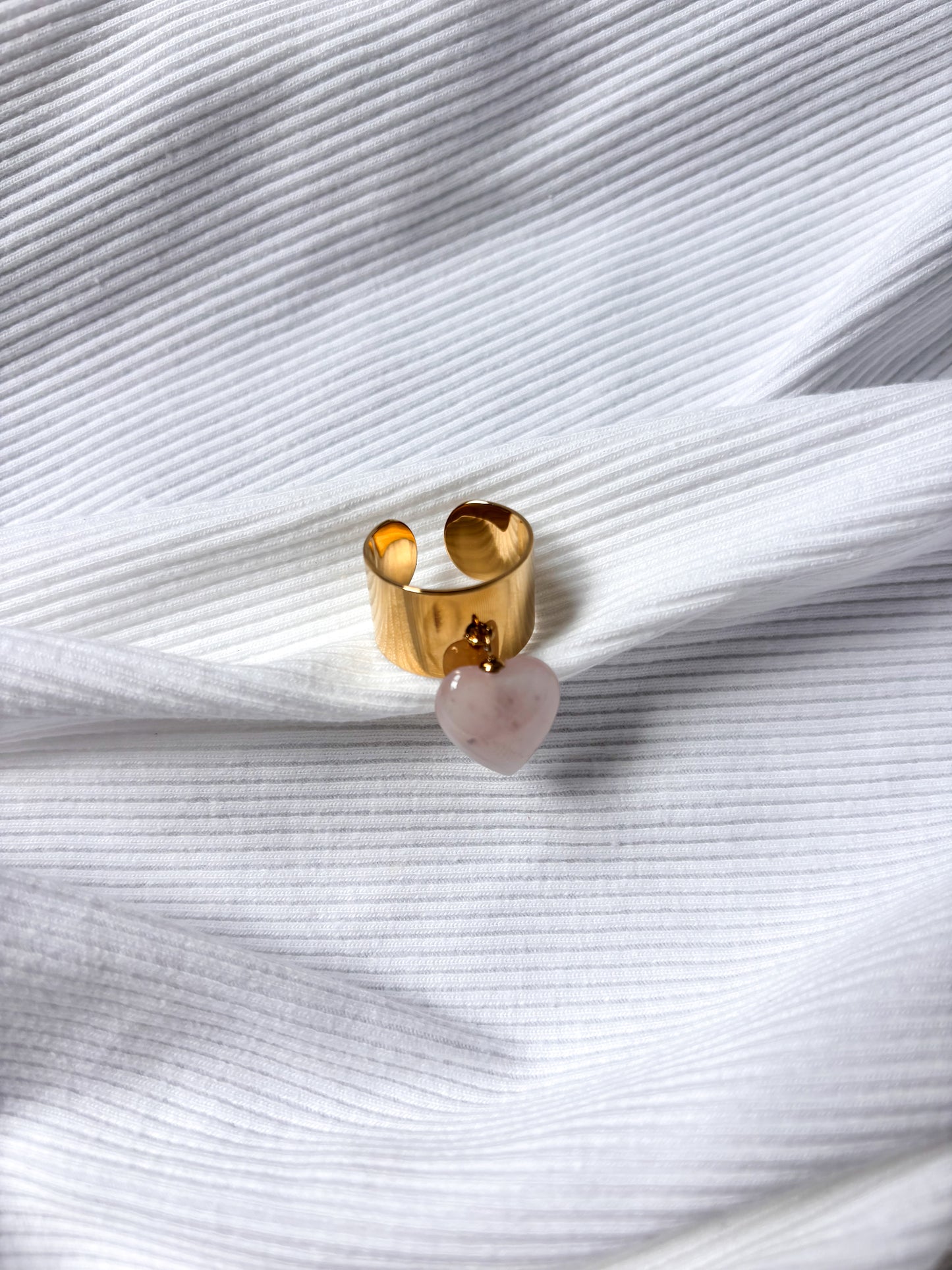 Bague Coeur en quartz
