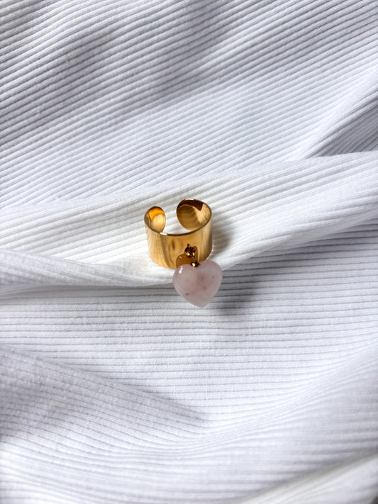 Bague Coeur en quartz