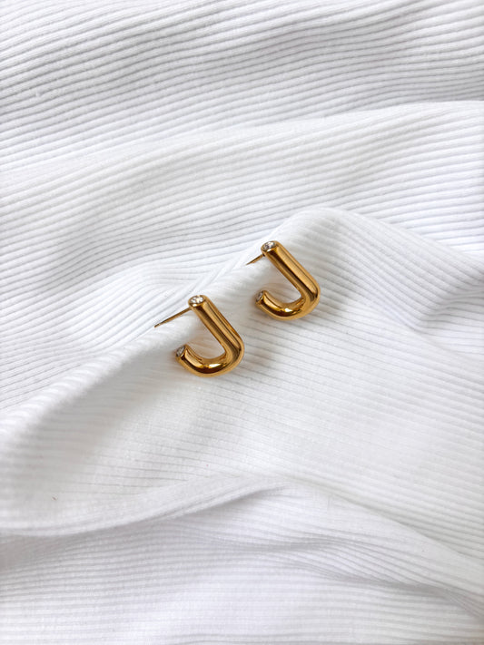 Boucle d'Oreille Créole en J