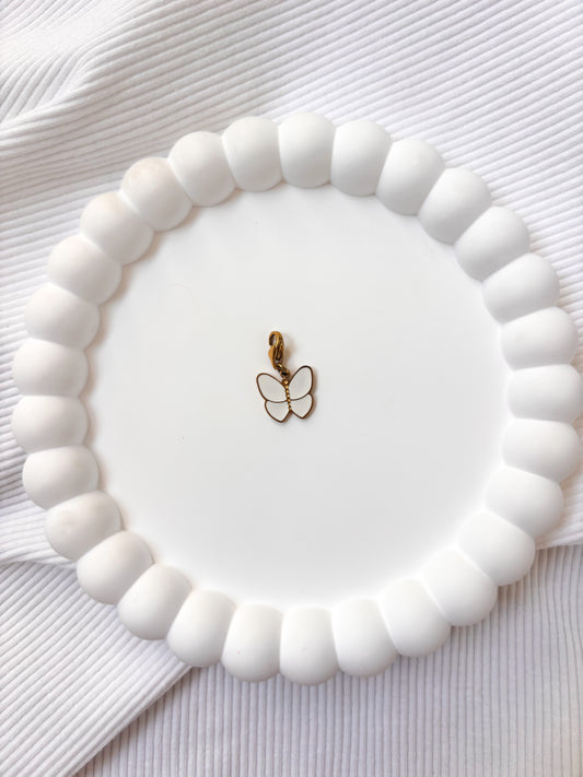 Charm Papillon blanc