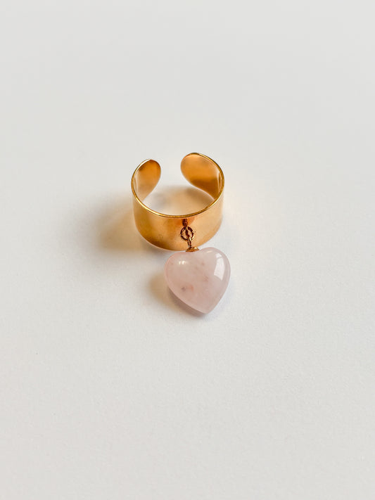 Bague Coeur en quartz