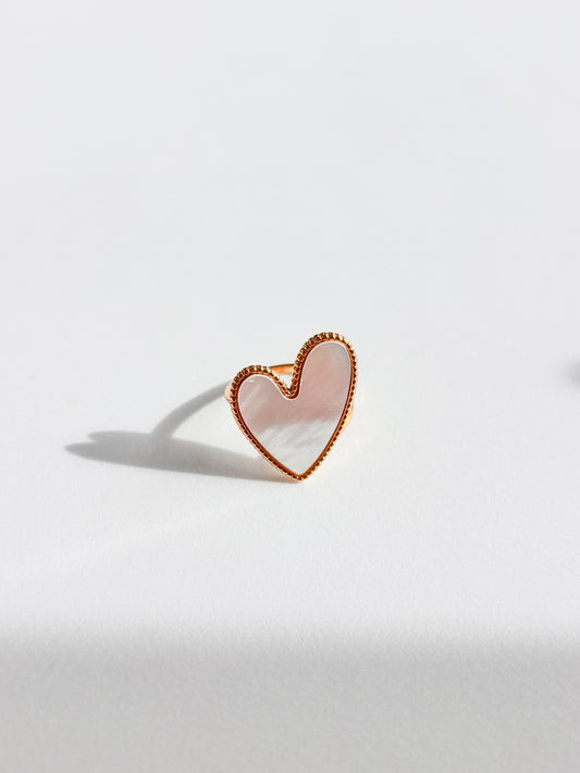 Bague Grand Coeur (rouge ou blanc)