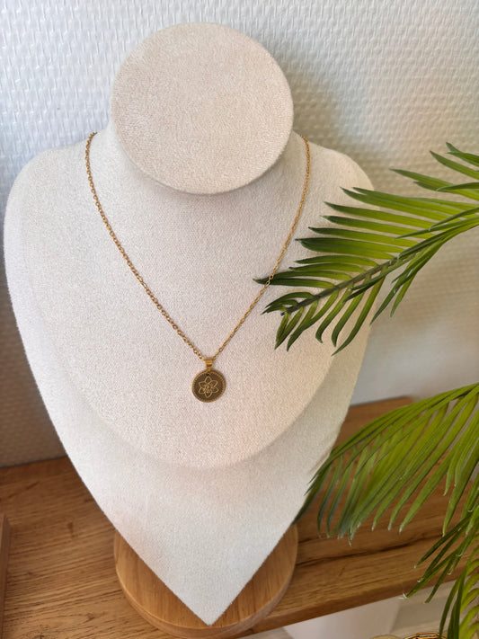 Collier de naissance Décembre/Narcisse or