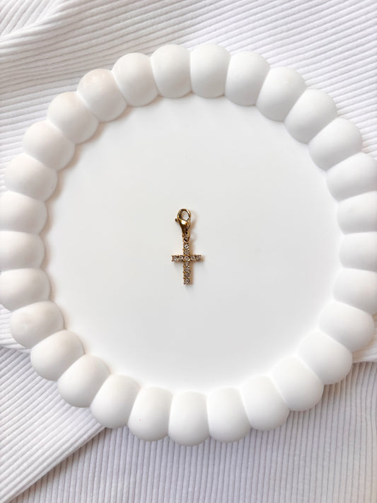 Charm Croix strass