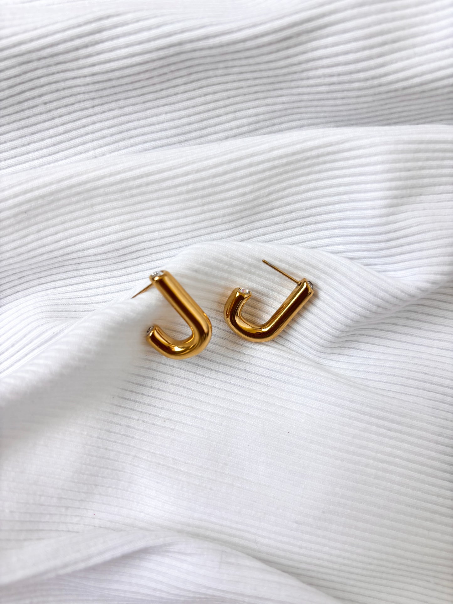 Boucle d'Oreille Créole en J