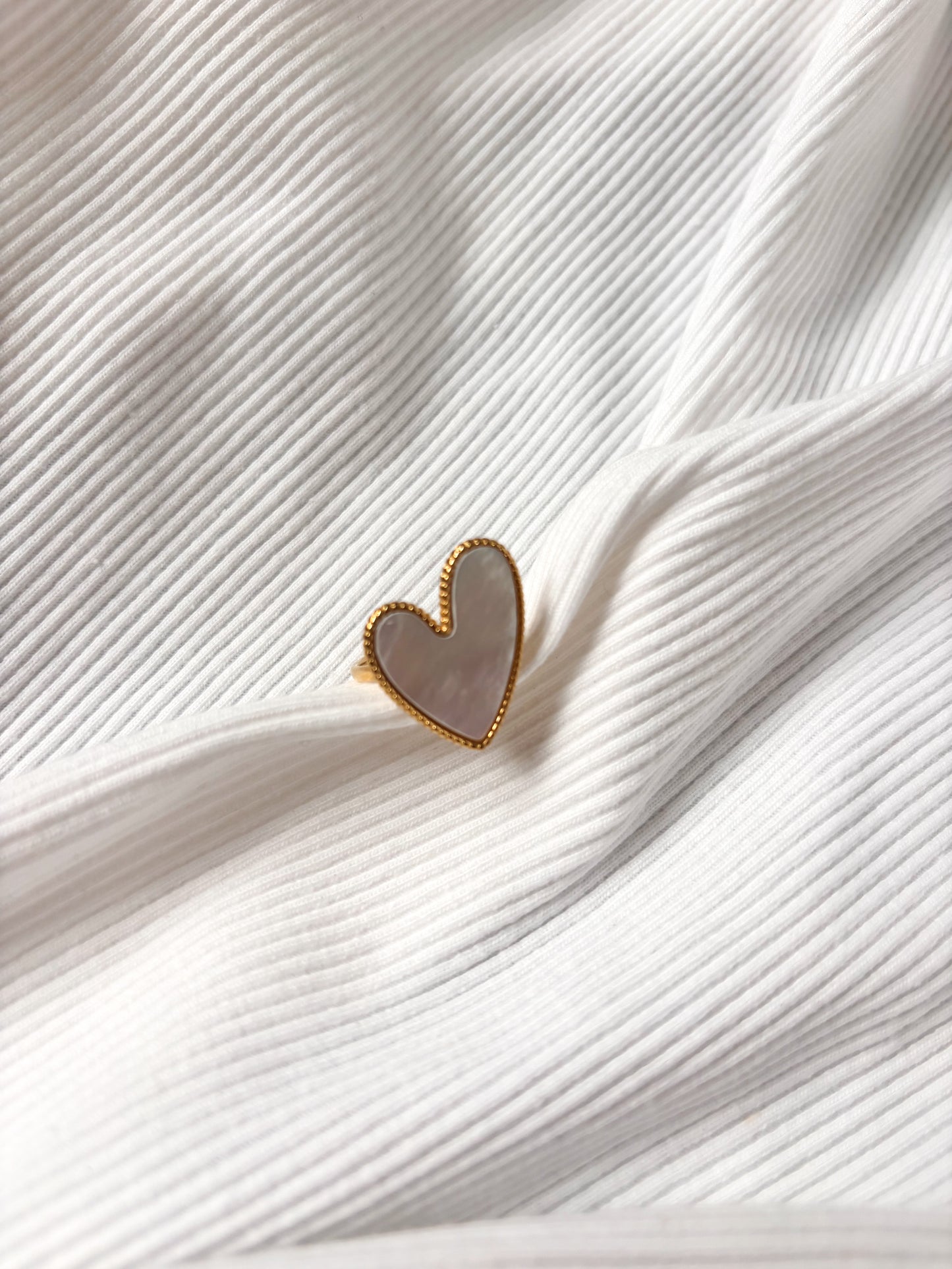 Bague Grand Coeur (rouge ou blanc)