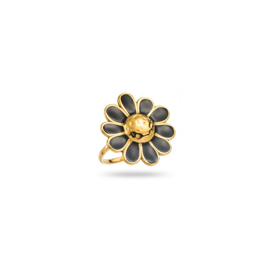 Bague Marguerite (noir)