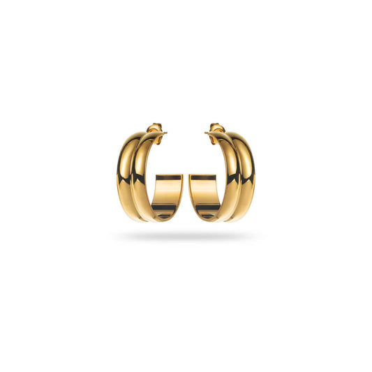 Boucle d'oreille Créole Miroir double