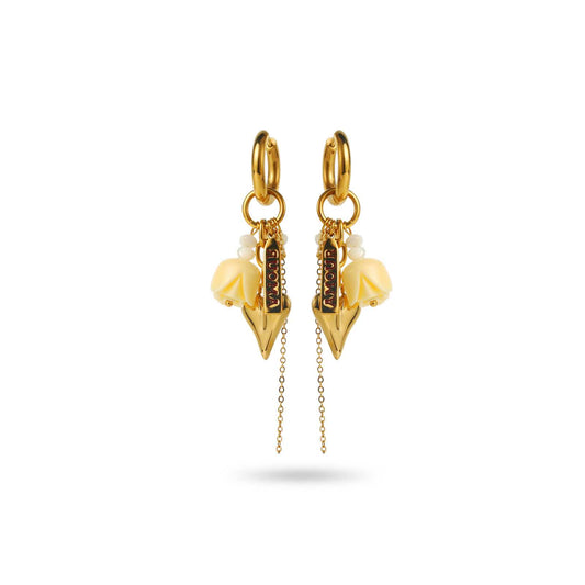 Boucle d'oreille Fleur d'amour