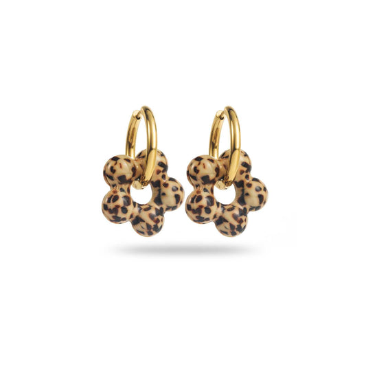 Boucle d'oreille Fleur minimaliste délicate
