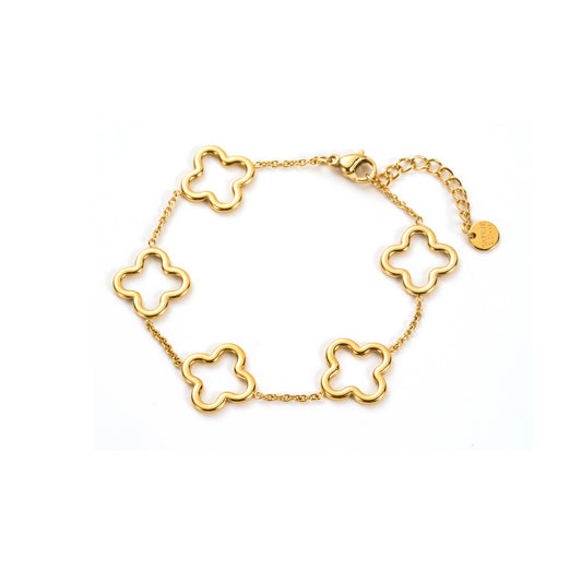Bracelet Trèfles ouverts