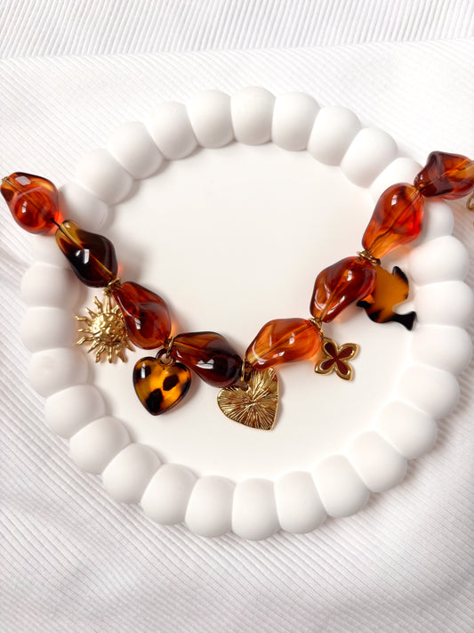 Bracelet Perles Léo et breloques