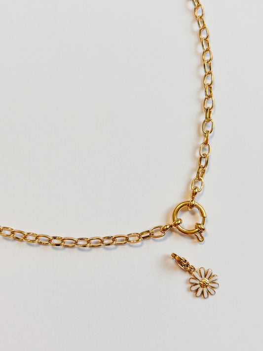 Collier Charm maille vénitienne, fermoir bouée