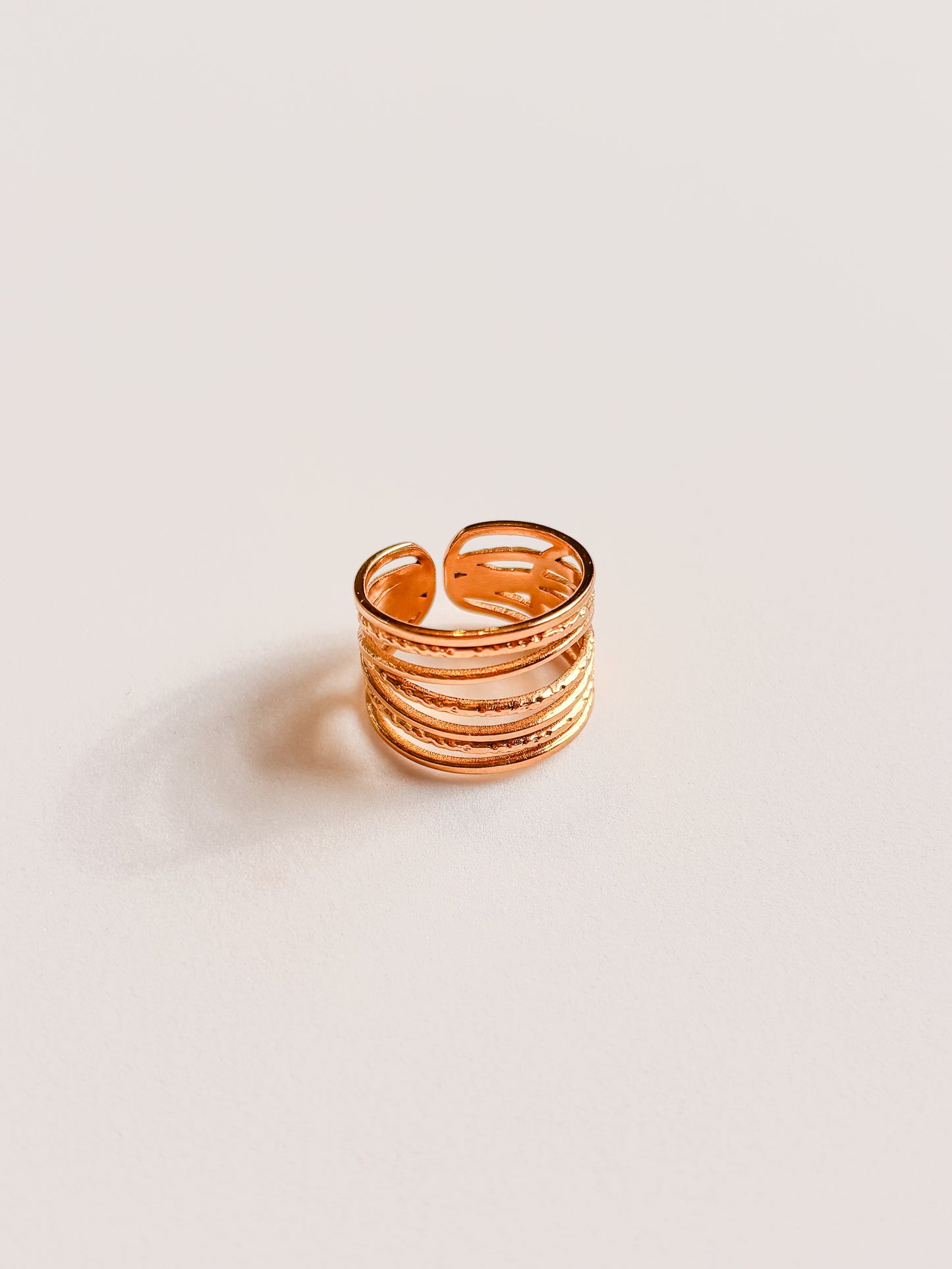 Bague 7 anneaux entrelacés