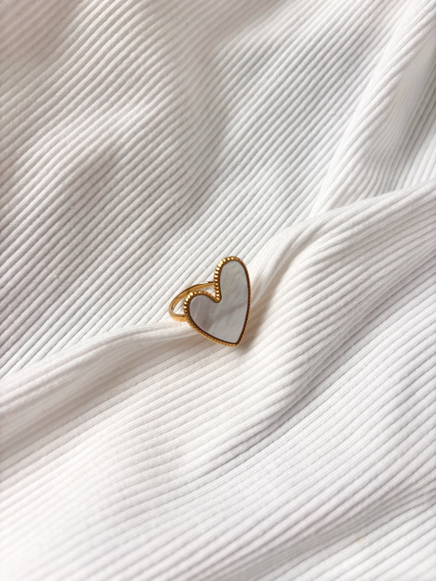 Bague Grand Coeur (rouge ou blanc)