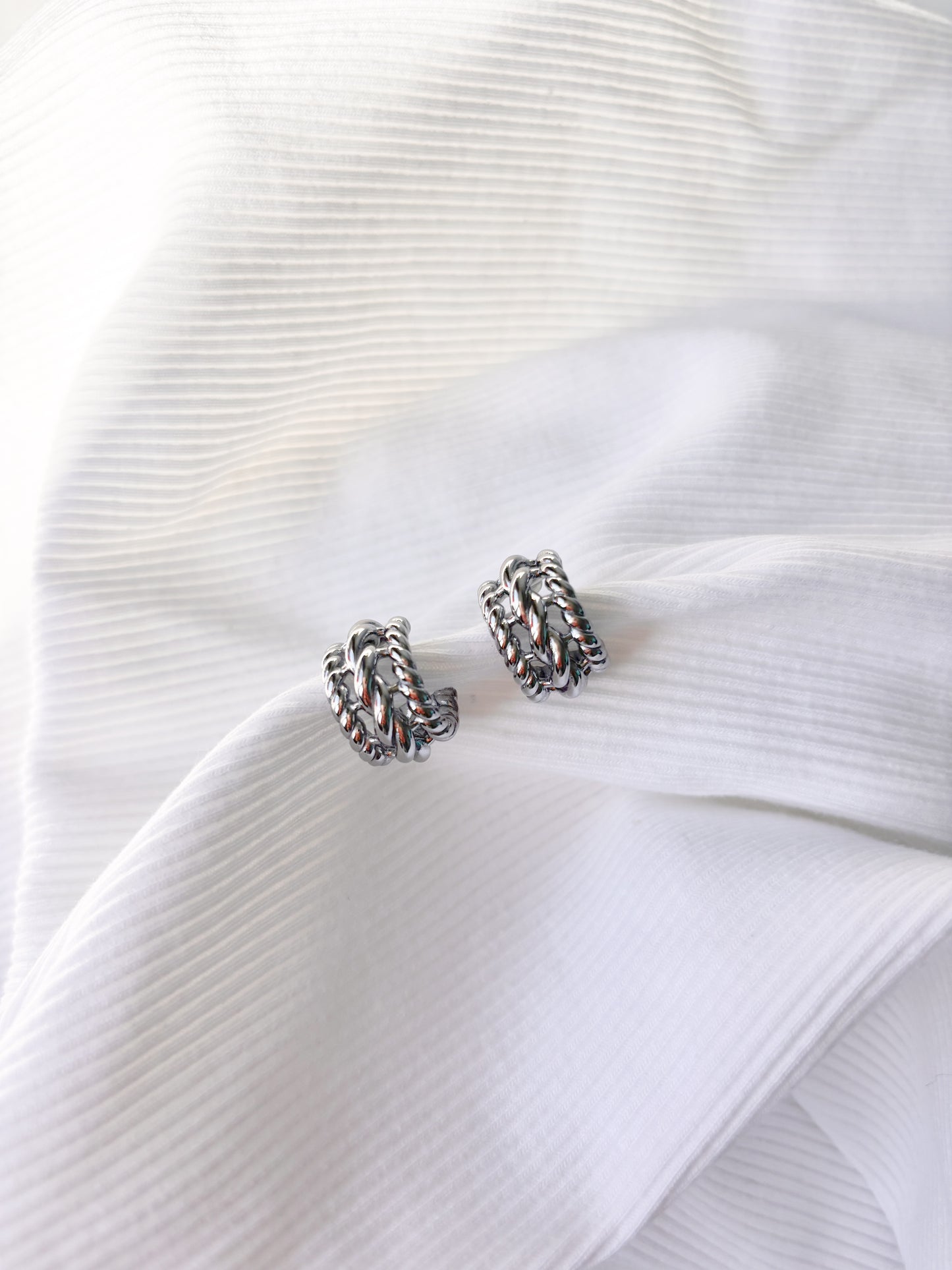 Boucle d’oreille Créole Marine