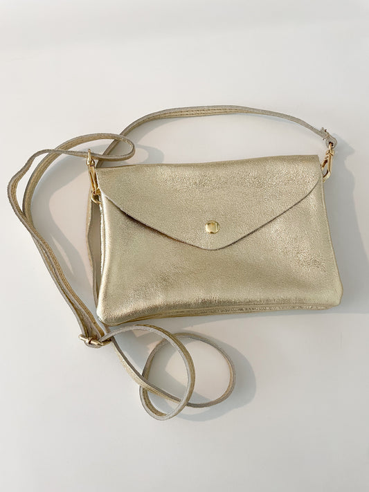 Sac à main, pochette de soirée Or
