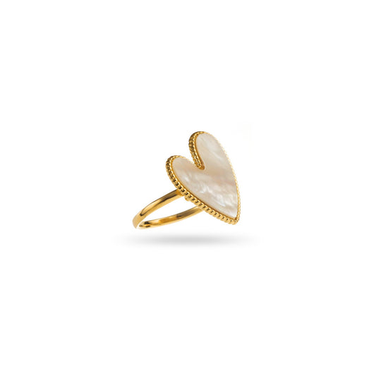 Bague Grand Coeur (rouge ou blanc)