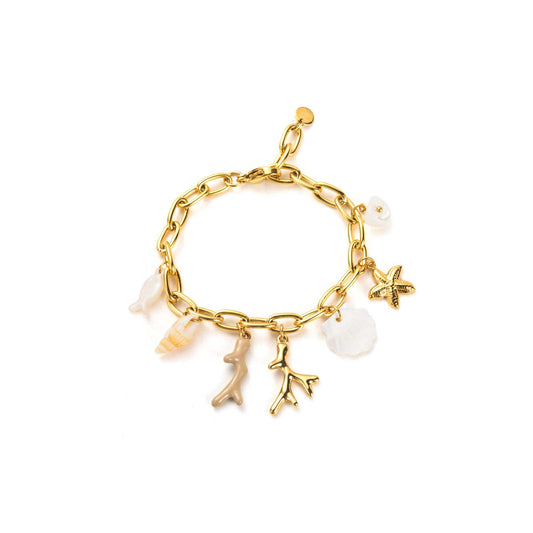 Bracelet Breloque corail