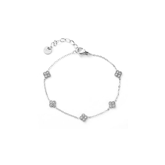 Bracelet Mini trèfles en strass